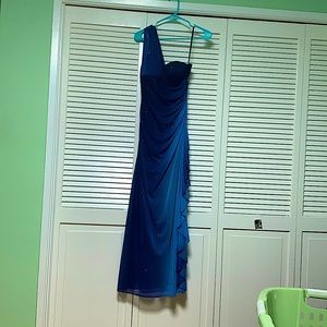 Sparkly one shoulder long dress